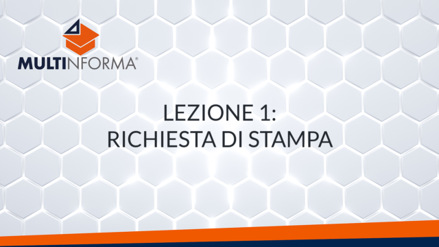 Lezione 1: Richiesta di stampa
