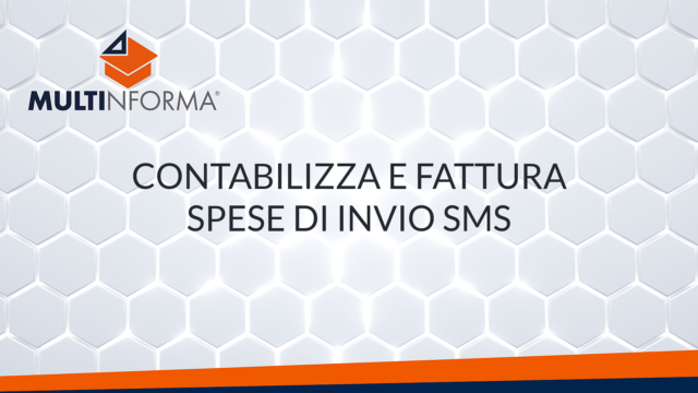 Lezione 4 - Contabilizza e fattura spese invio sms