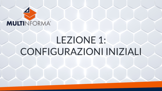 Lezione 1: Configurazioni inziali