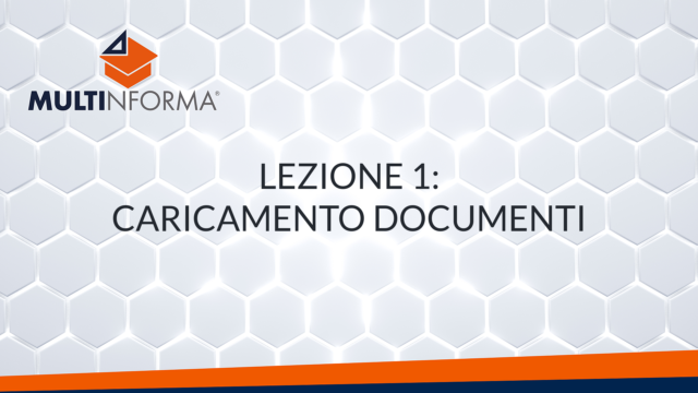 Lezione 1 - Caricamento documenti